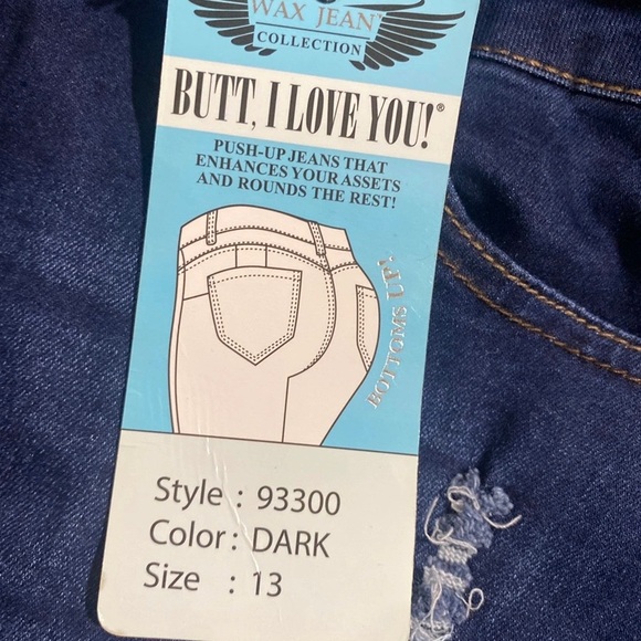 Fashion Nova Distressed Wax Jeans - Picture 5 of 5